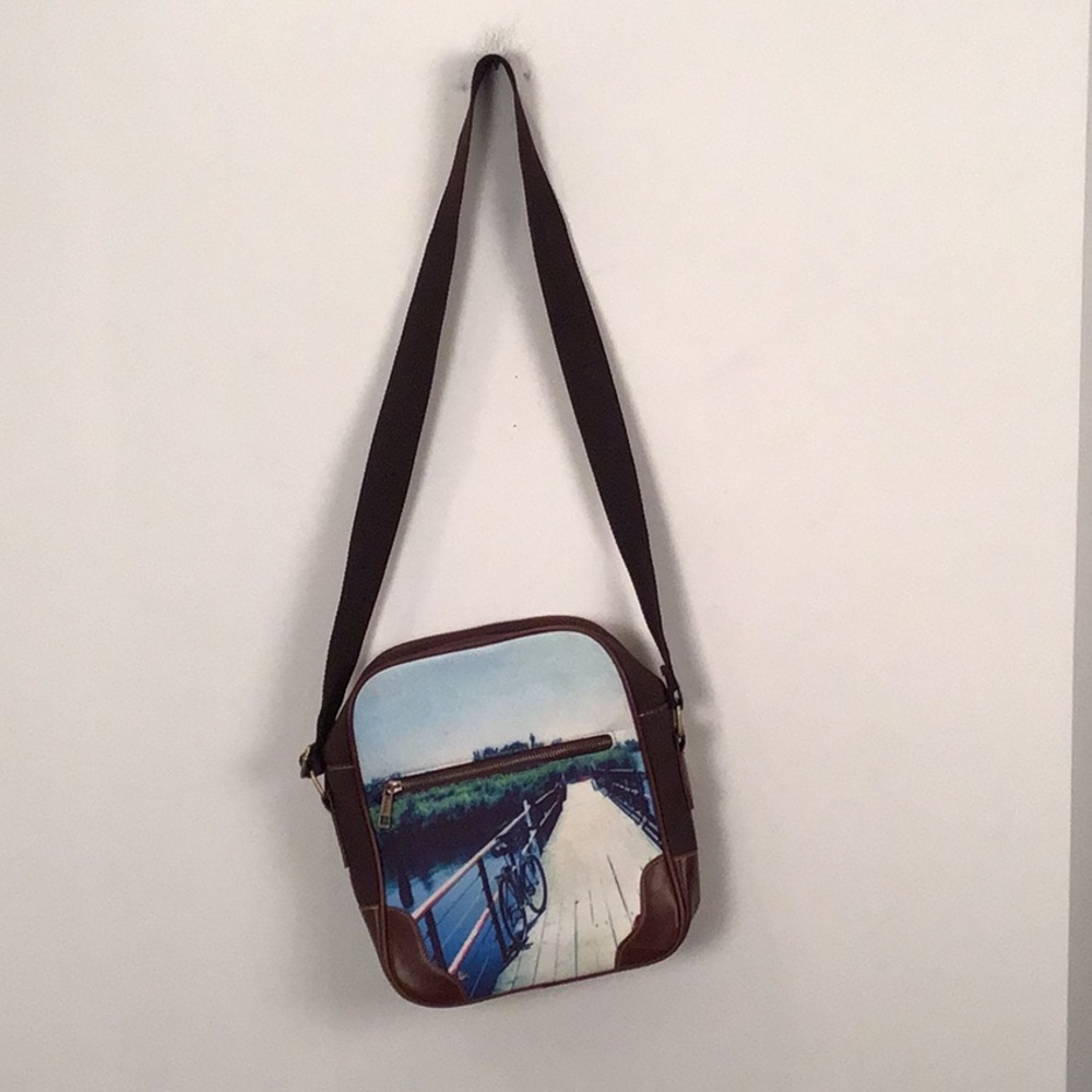 Vintage Paul Smith London messenger bag. Brown.